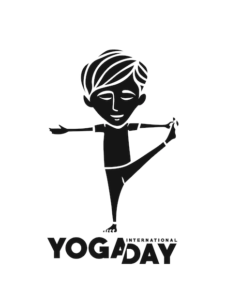 Free Vector | International yoga day 21st june vector illustration