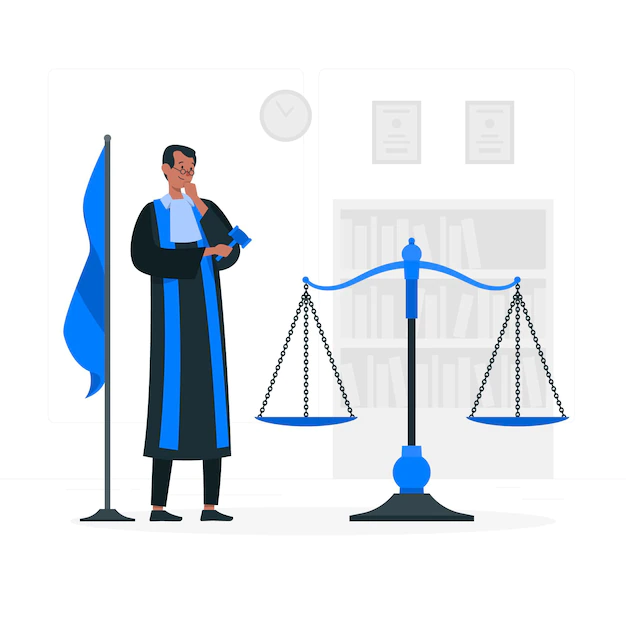 Free Vector | Judge concept illustration