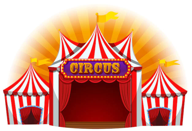Free Vector | Large fun circus tent
