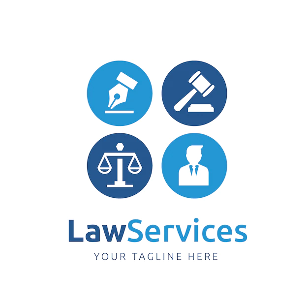 Free Vector | Law logo template design
