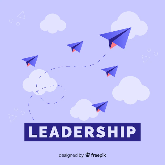 Free Vector | Leadership concept and paper planes