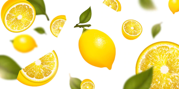 Free Vector | Lemon fruit background