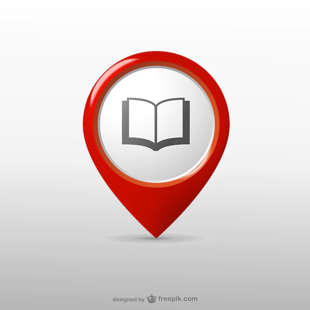 Free Vector | Library location icon