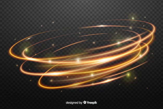 Free Vector | Light whirl effect with transparent background