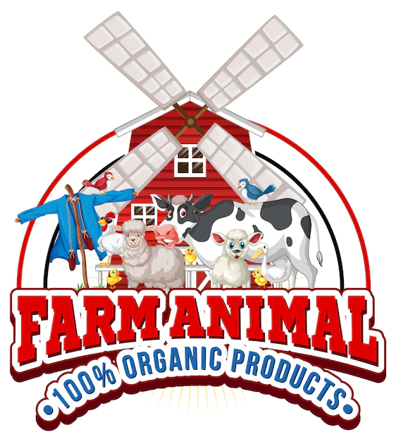 Free Vector | Logo design for farm animal