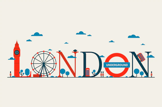 Free Vector | London city lettering