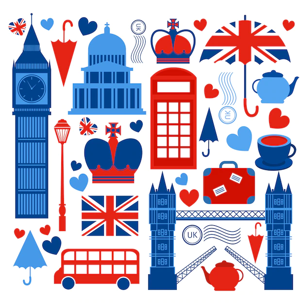 Free Vector | London symbols collection
