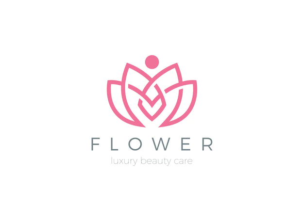 Free Vector | Lotus flower logo icon. linear style