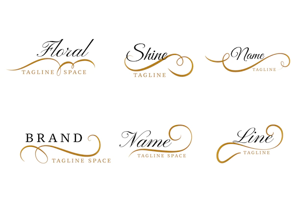 Free Vector | Lovely floral ornamental logos collection design set