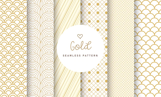 Free Vector | Luxury seamless pattern collection.