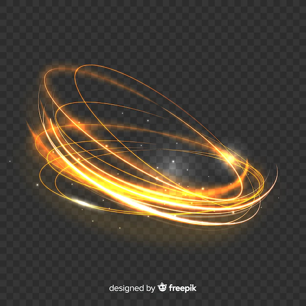 Free Vector | Magical golden light whirl effect