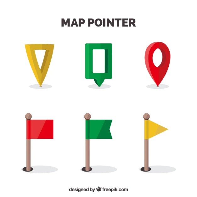 Free Vector | Map locators pack in different styles