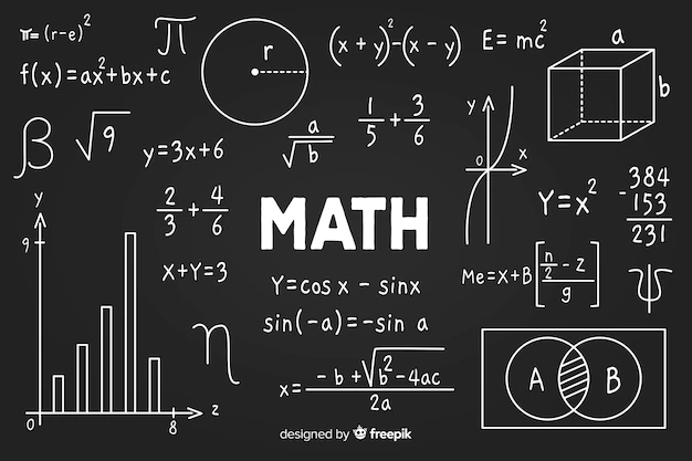 Free Vector | Maths chalkboard