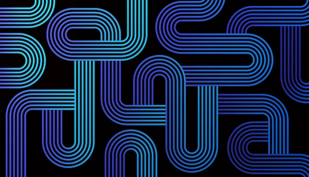 Free Vector | Maze lines abstract