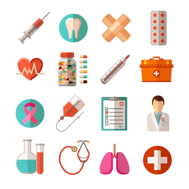 Free Vector | Medical icons set