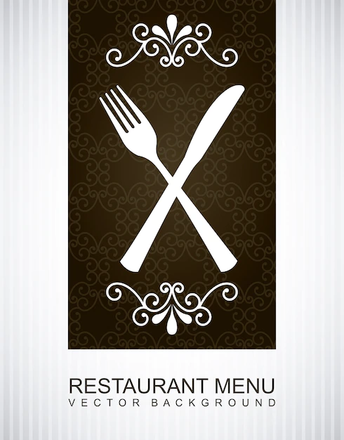 Free Vector | Menu over gray background