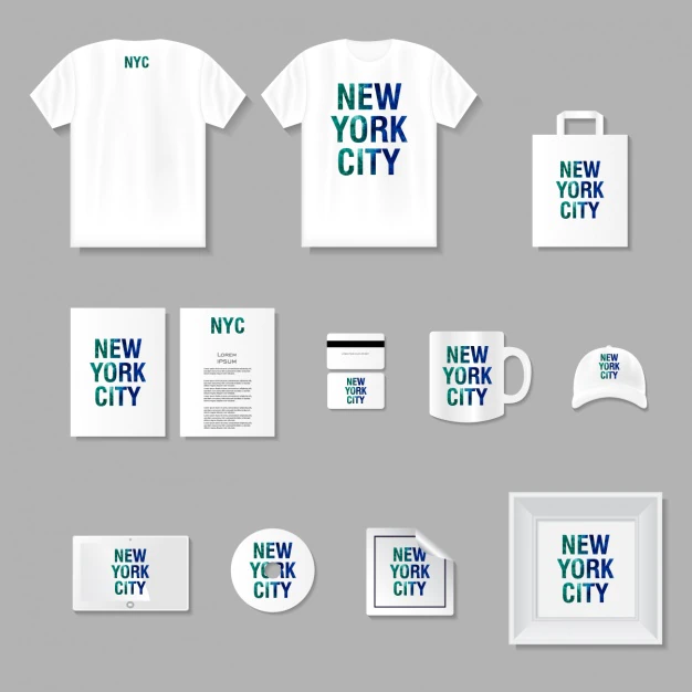 Free Vector | Merchandising and stationery mock up
