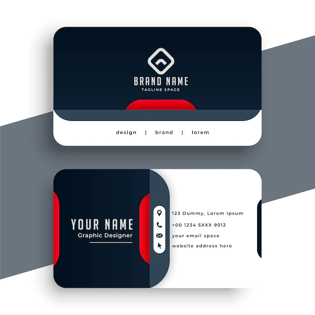 Free Vector | Modern business card design in professional style