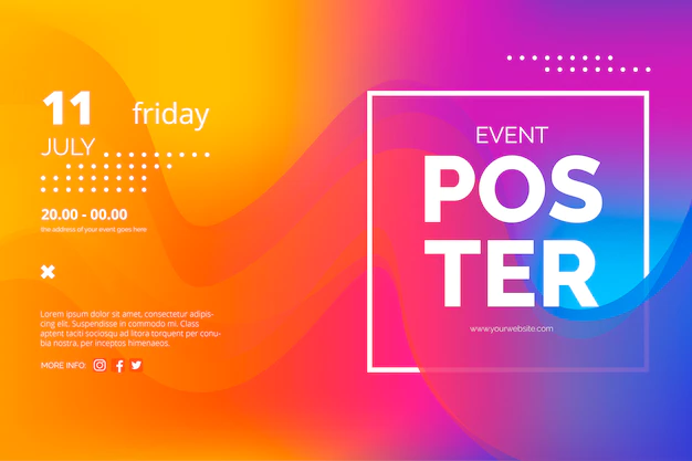 Free Vector | Modern event poster template