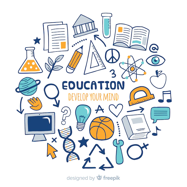 Free Vector | Modern hand drawn education concept