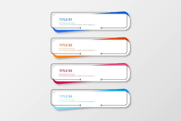 Free Vector | Modern infographic banner colorful pack