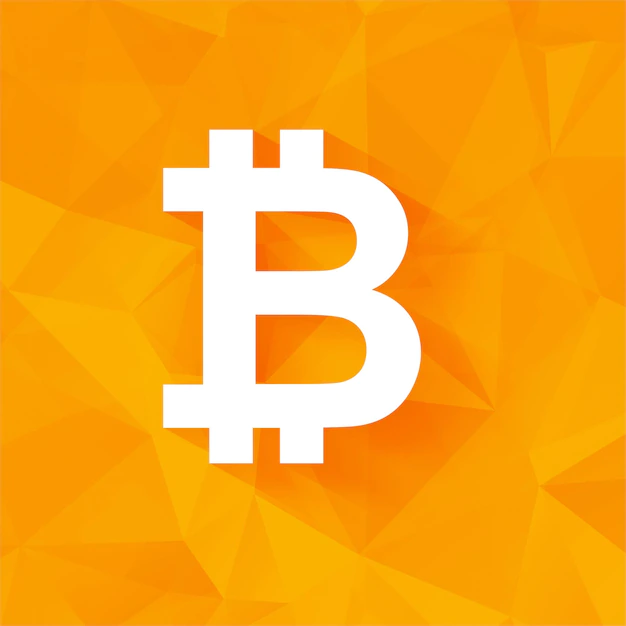 Free Vector | Modern orange bitcoin background