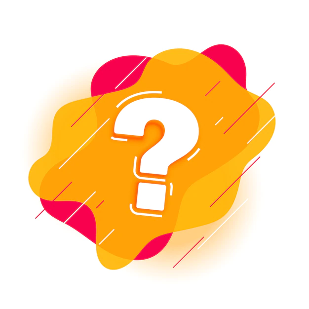 Free Vector | Modern question mark for help and support page
