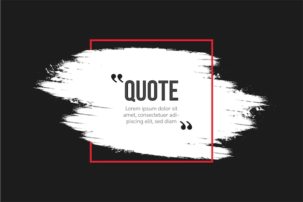 Free Vector | Modern quotes communication with abstract brush background