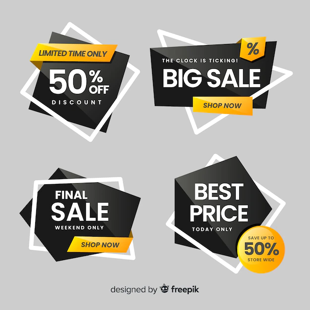 Free Vector | Modern sales banners for social media