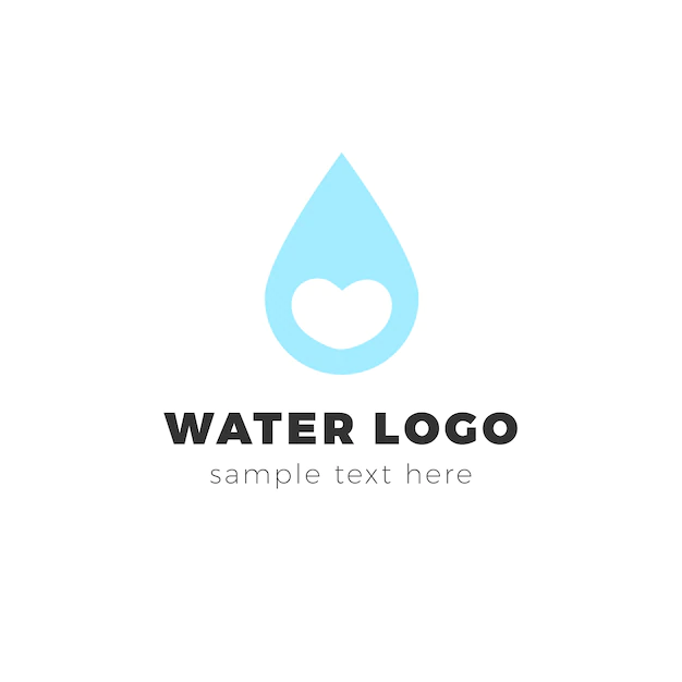 Free Vector | Modern water logo