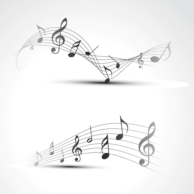 Free Vector | Music notes illustration