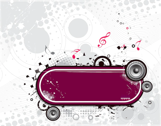 Free Vector | Music party banner design on texture background