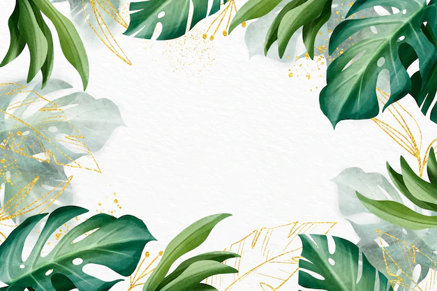 Free Vector | Nature background design with golden foil