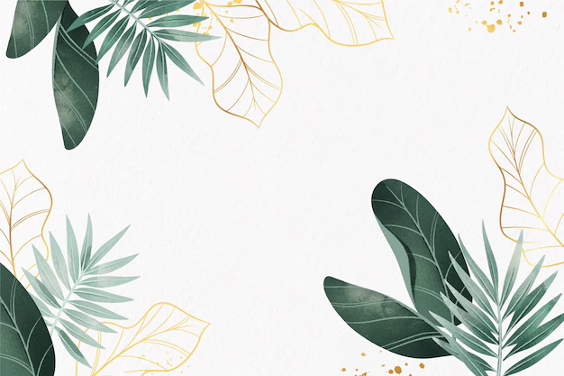 Free Vector | Nature background with golden foil