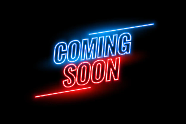 Free Vector | Neon style coming soon glowing background design