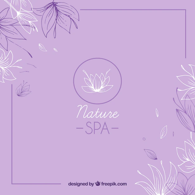 Free Vector | Nice hand drawn spa background