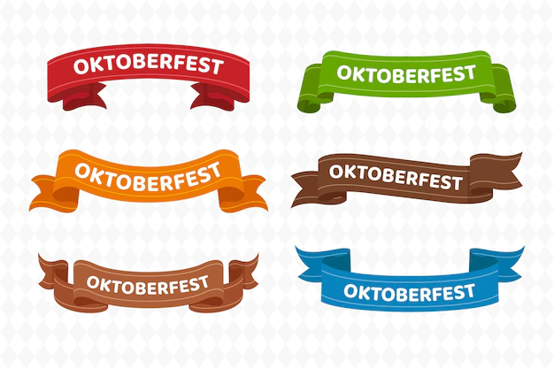 Free Vector | Oktoberfest ribbons collection