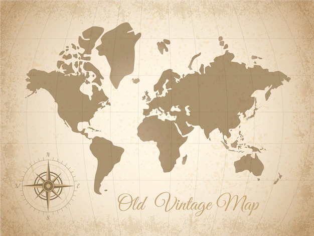 Free Vector | Old colored map