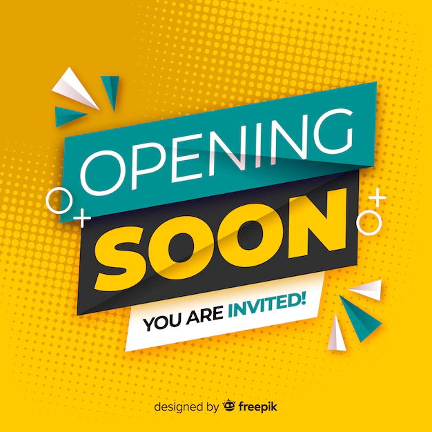 Free Vector | Opening soon background in flat style