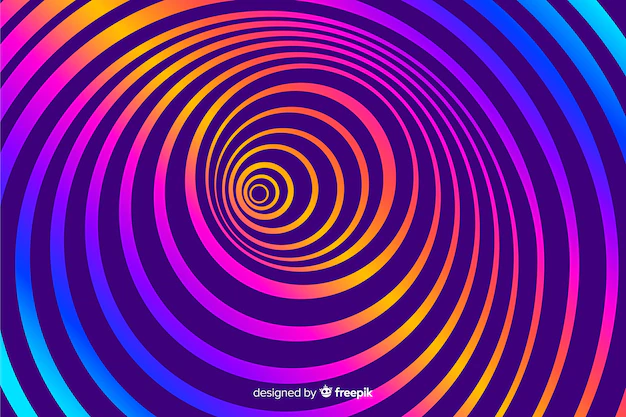 Free Vector | Optical illusion background flat style