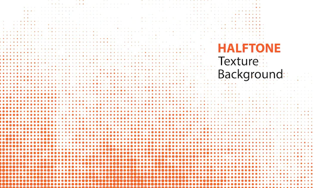 Free Vector | Orange halftone texture  background