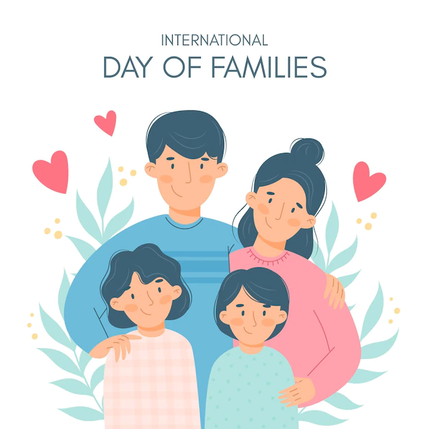 Free Vector | Organic flat international day of families illustration