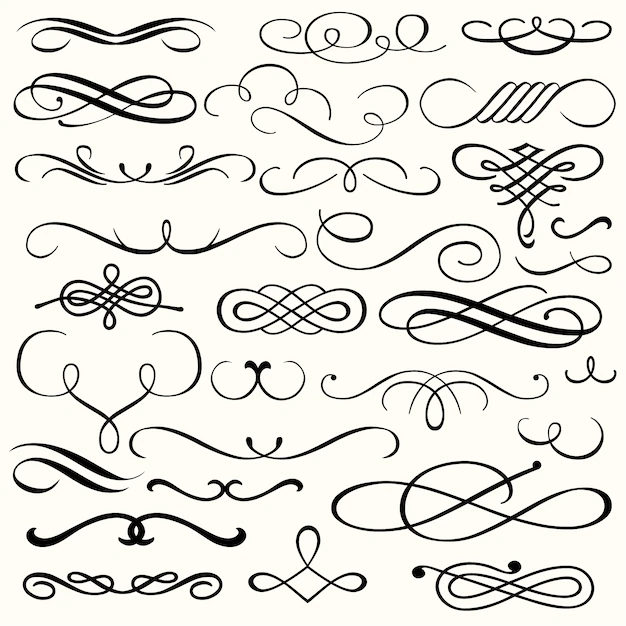 Free Vector | Ornamental elements collection