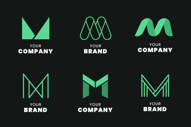 Free Vector | Pack of templates with m logos