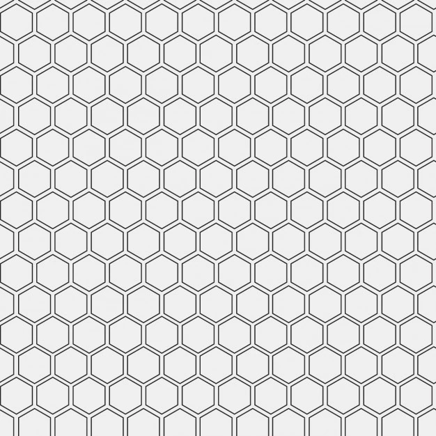 Free Vector | Pattern made with outlined hexagons