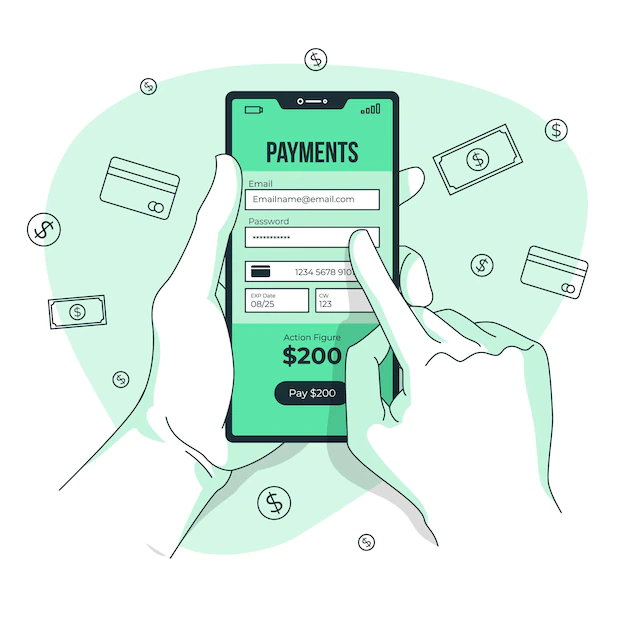 Free Vector | Payment information concept illustration