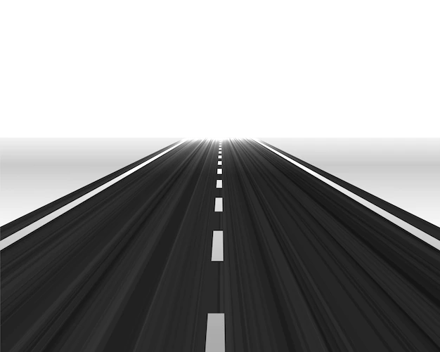 Free Vector | Perspective road towards the horizon