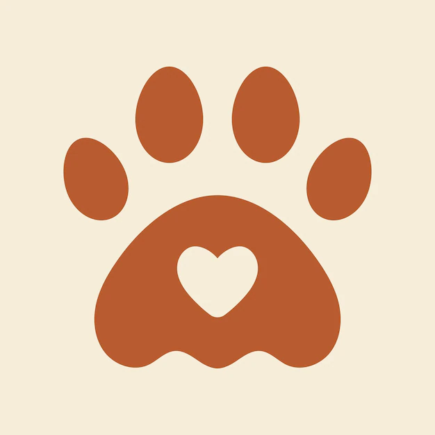 Free Vector | Pet logo design paw, vector for animal shop business