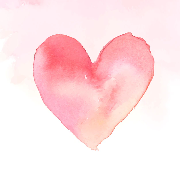 Free Vector | Pink watercolor heart icon vector valentine's day edition