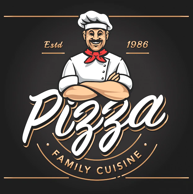 Free Vector | Pizzeria emblem design